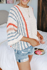 Bat Flare Sleeve Thin Sweater